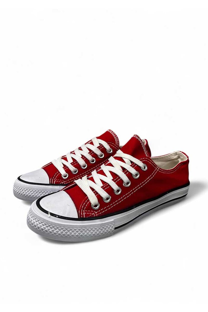 CALZADO DEPORTIVO MEDIO BASKET LONA BAJO Rojo