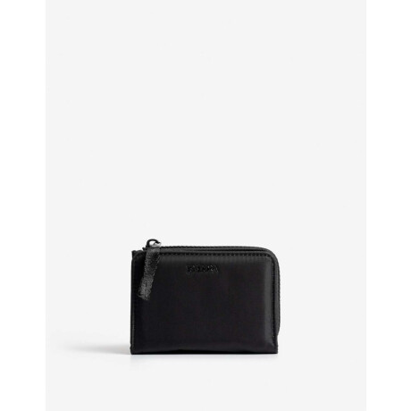 Billetera Nylon Con Cierre Negro