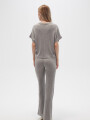 Pantalon Rana Gris Melange Medio