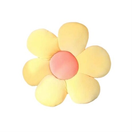 Almohadón flor 40 cm de diámetro Amarillo