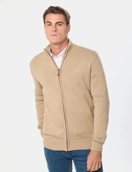 CAMPERA LANA TEJIDA Beige