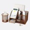 Set Organizador De Escritorio Marrón