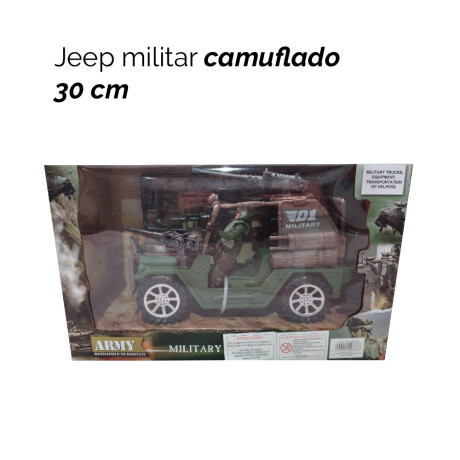 Jeep Militar Camuflado 30cm Jeep Militar Camuflado 30cm