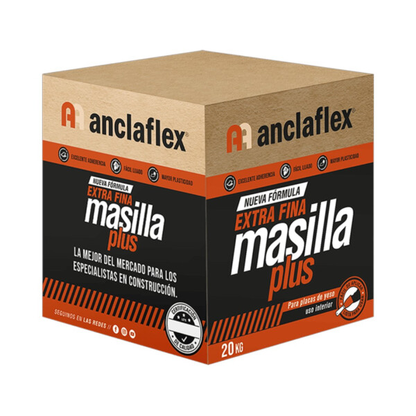 Masilla para yeso Anclaflex 20Kg (caja) Masilla para yeso Anclaflex 20Kg (caja)