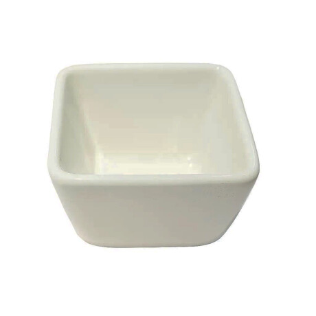 Ramequin cuadrado 8x5 cm porcelana blanco BLANCO