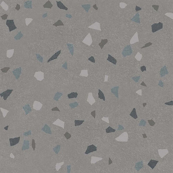 CERÁMICA PARA PISO TERRAZZO MACRO GRI REK 59X59 CM Cerámica Para Piso Terrazzo Macro Gri Rek 59x59 Cm