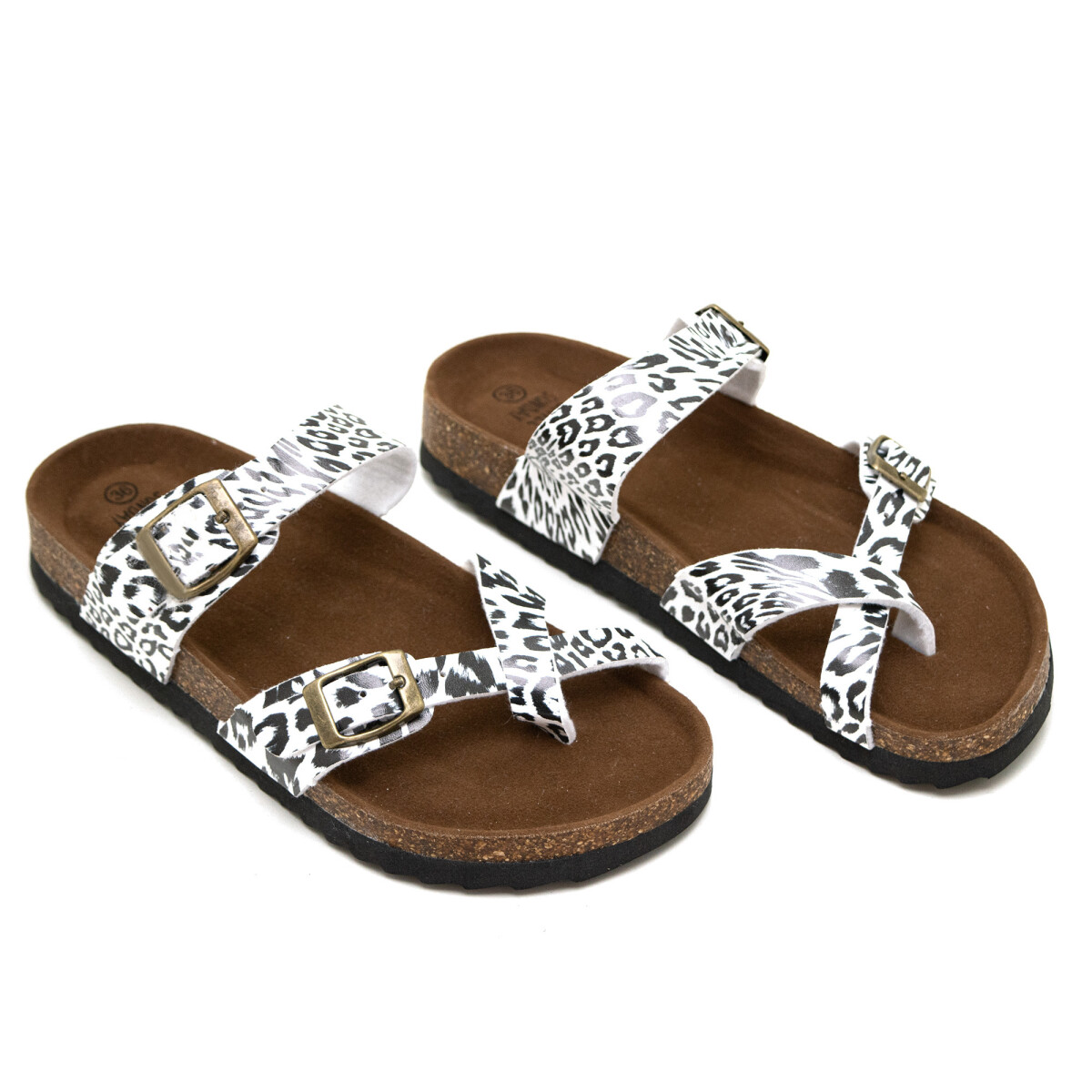 Sandalias Chill Sunday de Mujer - YF02W - Camel-blanco 
