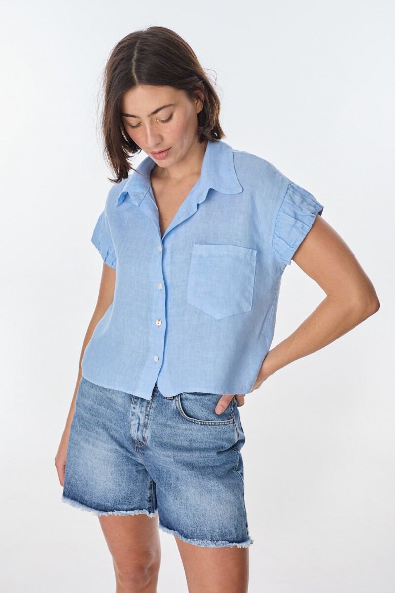 Camisa Azahar - Celeste 