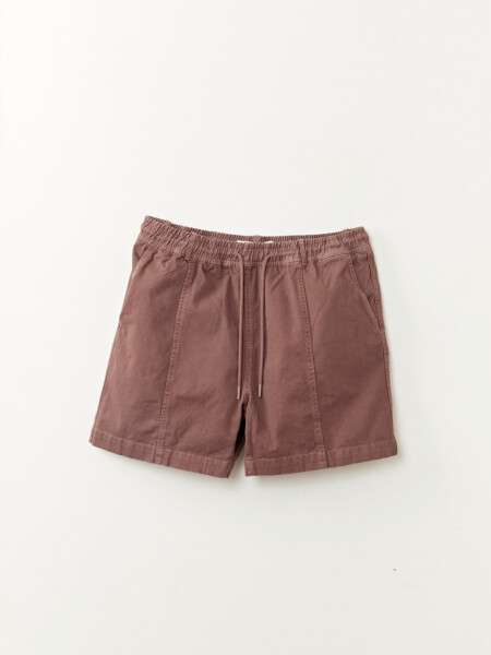Bermuda con cortes Marron