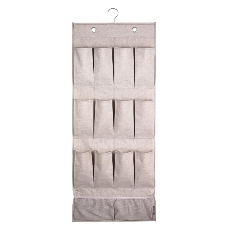 ORGANIZADOR COLGANTE POLIESTER NATURAL-BEIGE POCKET
