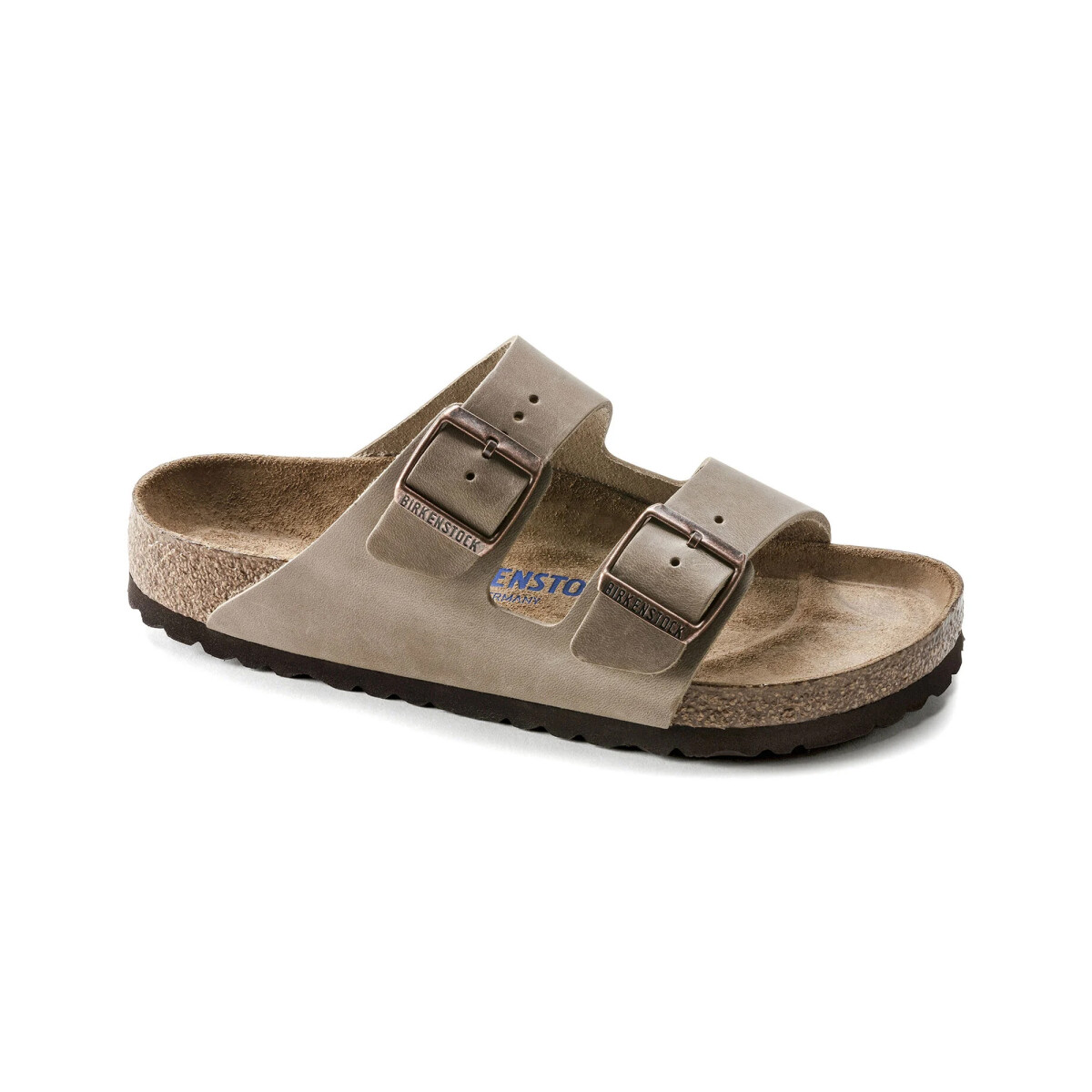 Sandalia Arizona Soft Footbed Oiled Leather - Estrecho - Marron 