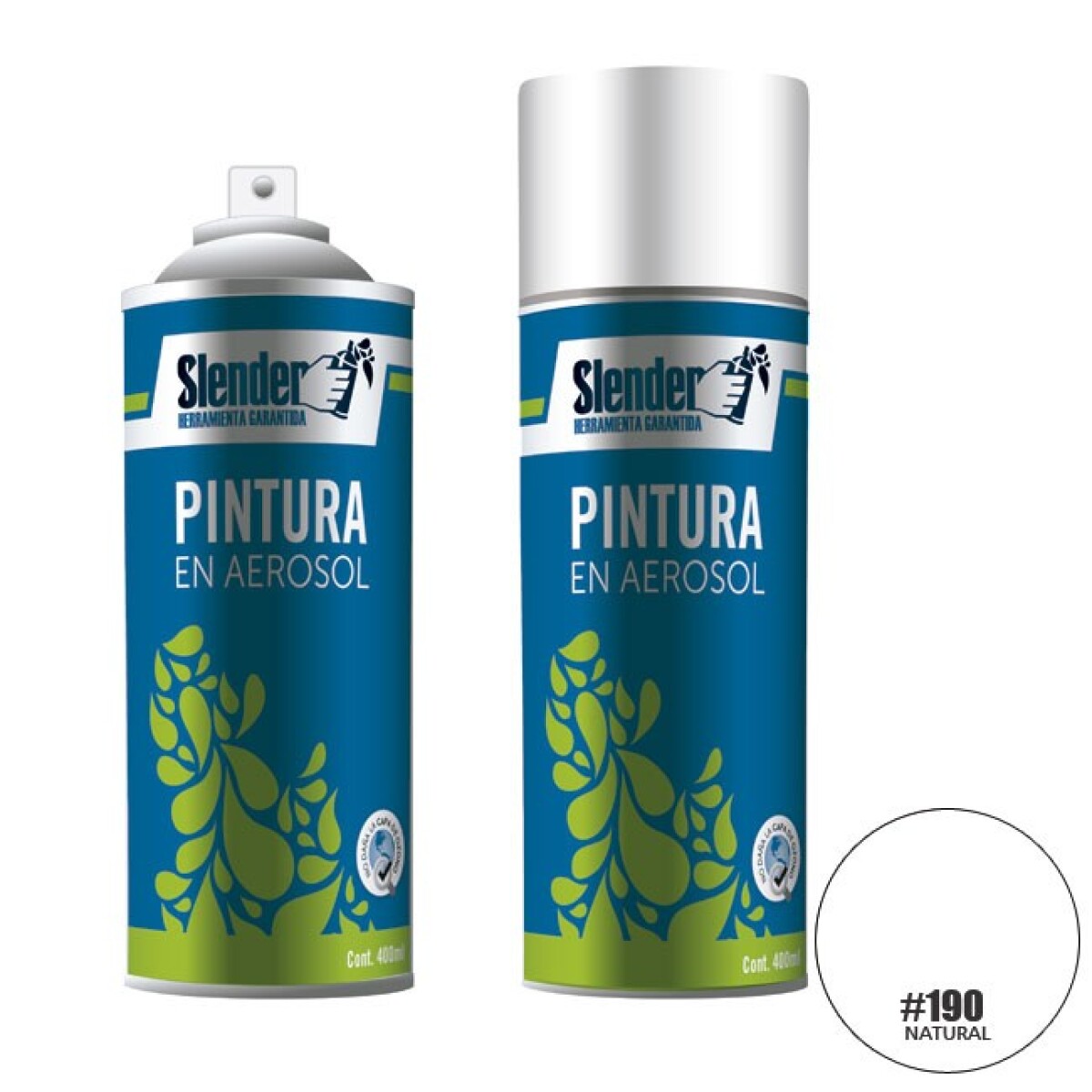Pintura aerosolSLENDER400ml.P/Int.y ext.Laca Natural (190) - N/a 