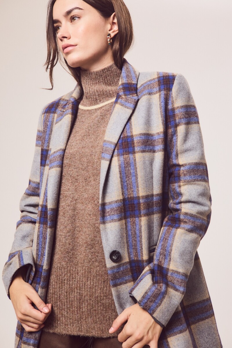 Blazer Cuadros Lana Multi