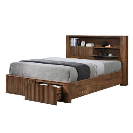 CAMA C/CAJONES QUEEN MADERA MARRON SOUTHPORT