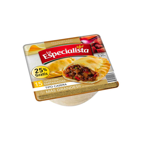 Tapas Emp. Caseras X 15 La Especialista Tapas Emp. Caseras X 15 La Especialista