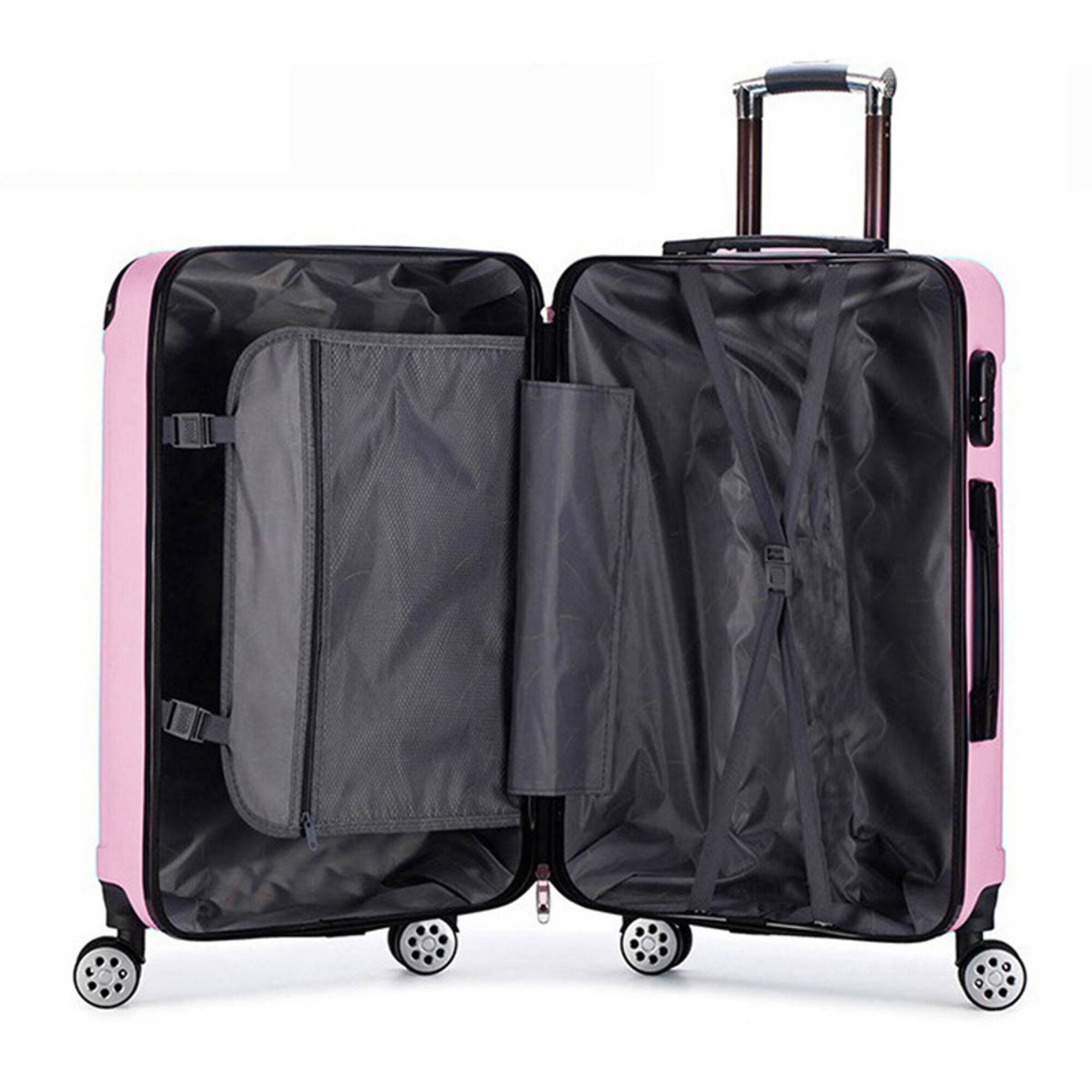 Valija Rigida Valija Rígida 24'' Resistente Impermeable 4 Ruedas - Rosa — El Rey del ...