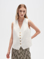 Chaleco Elira Marfil / Off White