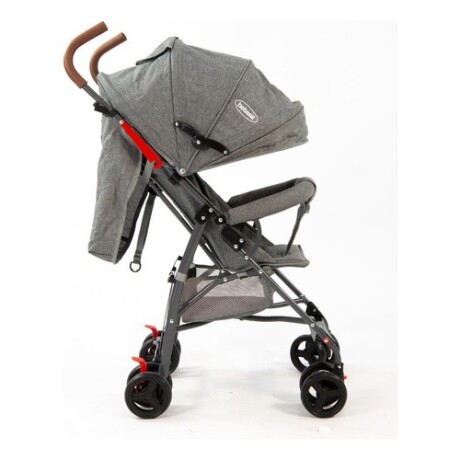 Coche de paseo tipo paragüita Bebesit Fun plegado fácil Gris
