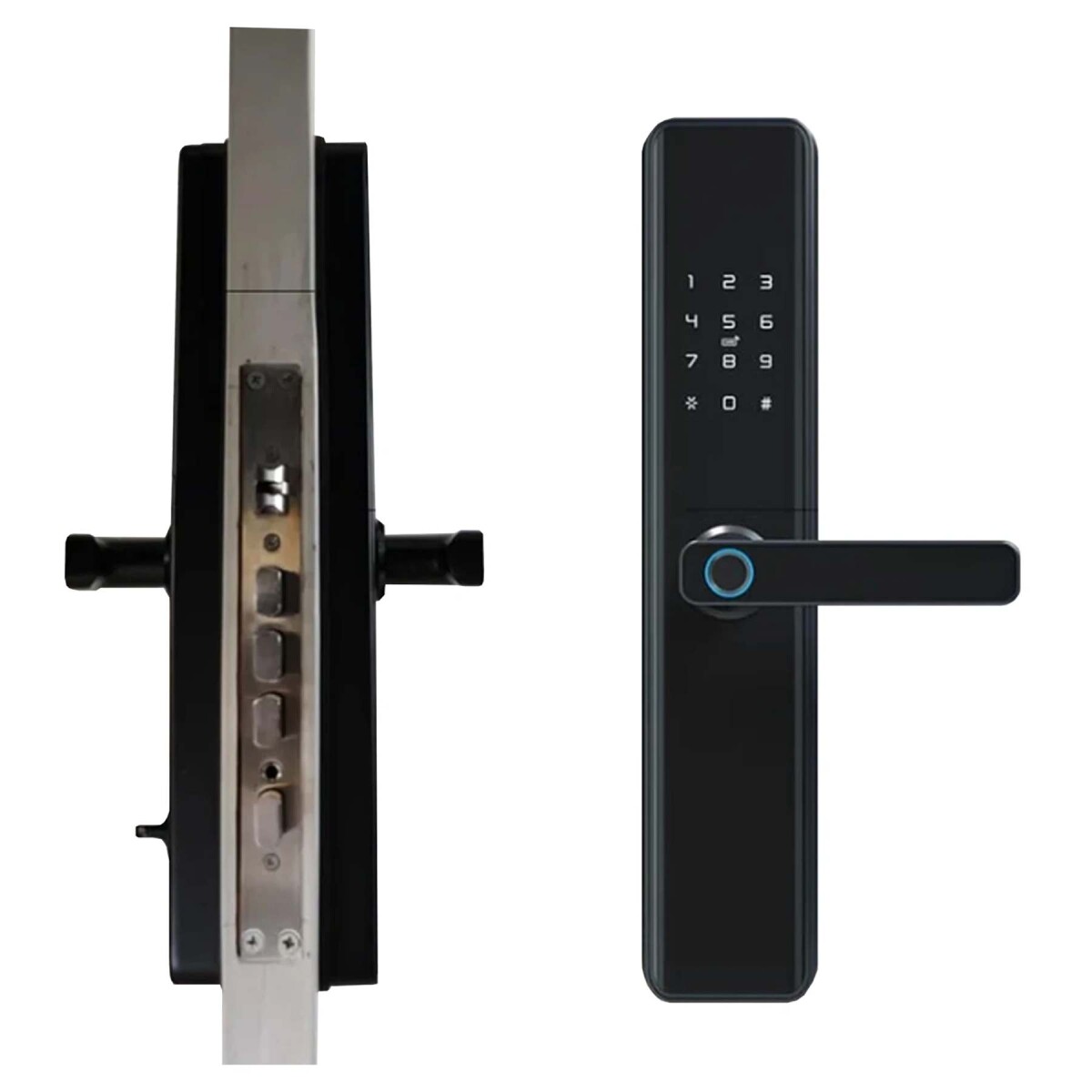 Cerradura Inteligente Biométrica Tuya Smart Electronica Wifi - Color Negro 