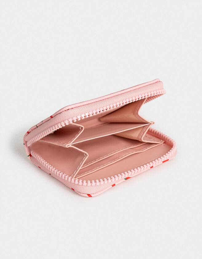 Billetera Billetera Cuerina Rosa - Rosa Viejo