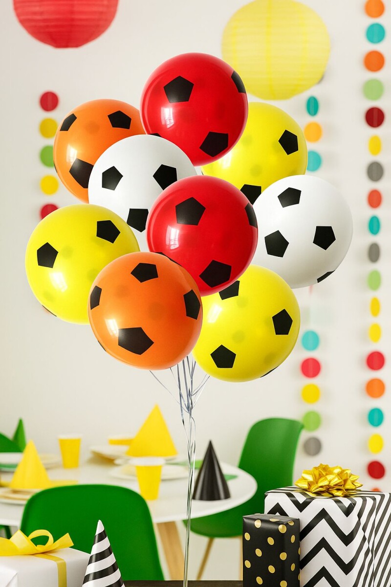 Globos De Pelotas De Futbol Pack x100 