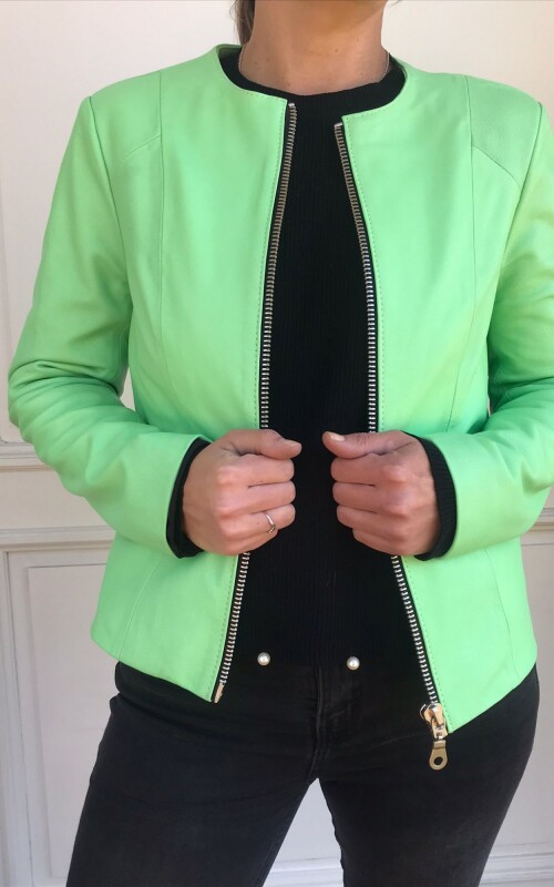 CHAQUETA TRIANA VERDE PISTACHO