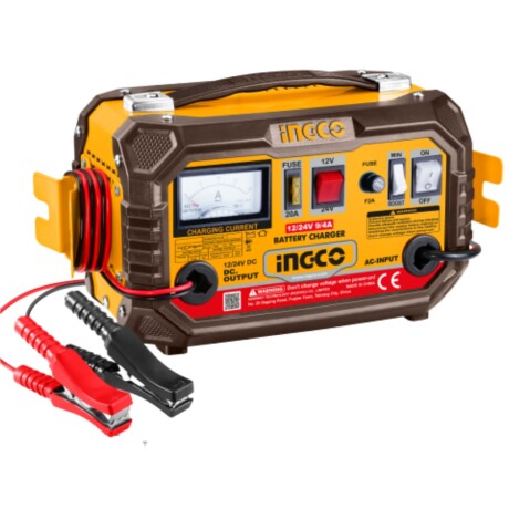 Cargador Ingco de batería auto 12/24 Volts Cargador Ingco de batería auto 12/24 Volts