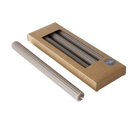 VELAS PARAFINA MARRON SET DE 4