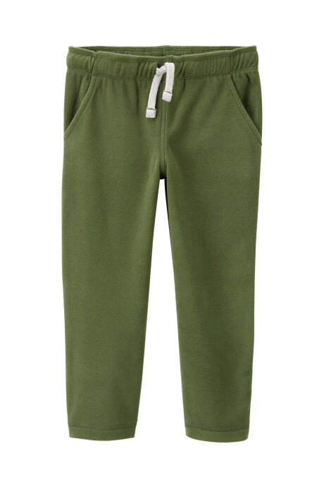 Pantalón de micropolar, verde Sin color