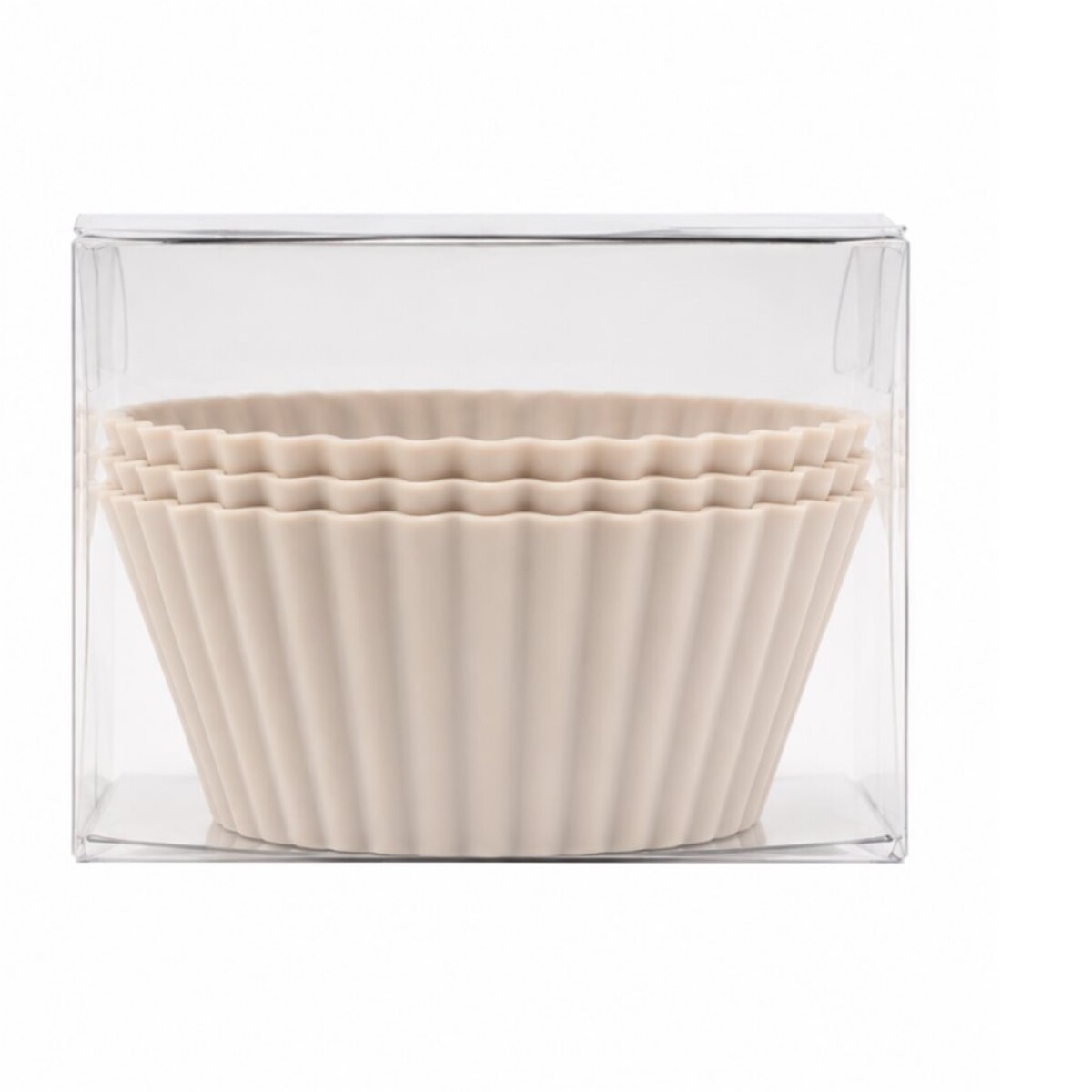 SET X6 PIROTINES SILICONA D7.5X3.3CM BEIGE 