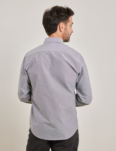 012487 CAMISA HARRINGTON LABEL Gris Oscuro