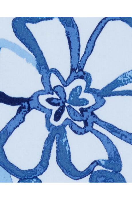 Malla de baño una pieza, con protección UPF 50+, diseño floral Sin color