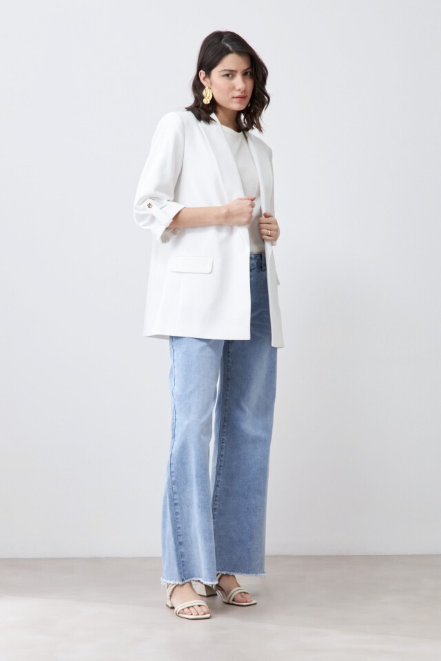 Blazer recto crudo