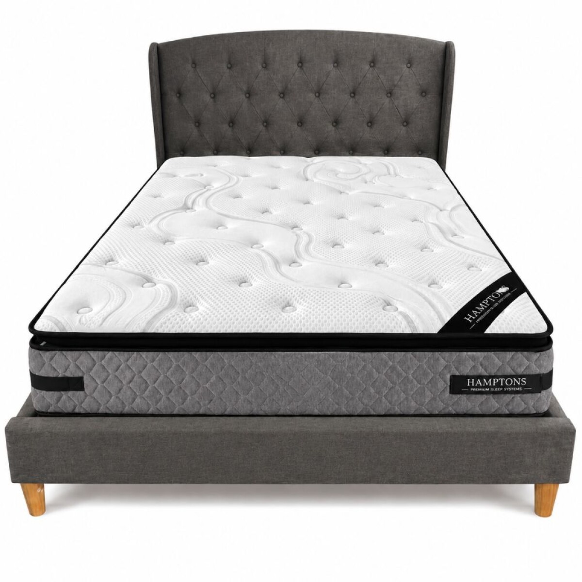 Sommier con respaldo 2 plazas Hamptons Hybrid Platinum 