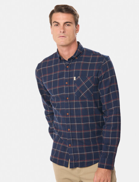 CAMISA DE VIYELA Azul