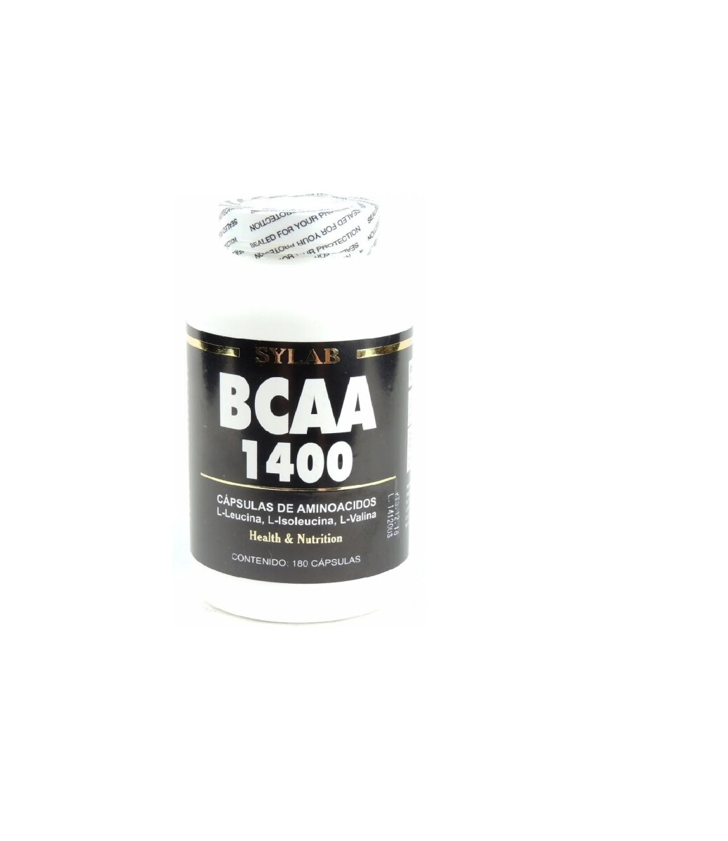 BCAA 1400 SYLAB 180 Caps Aminoácidos 