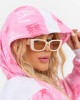 Chaqueta Rosa Estampada Futura U