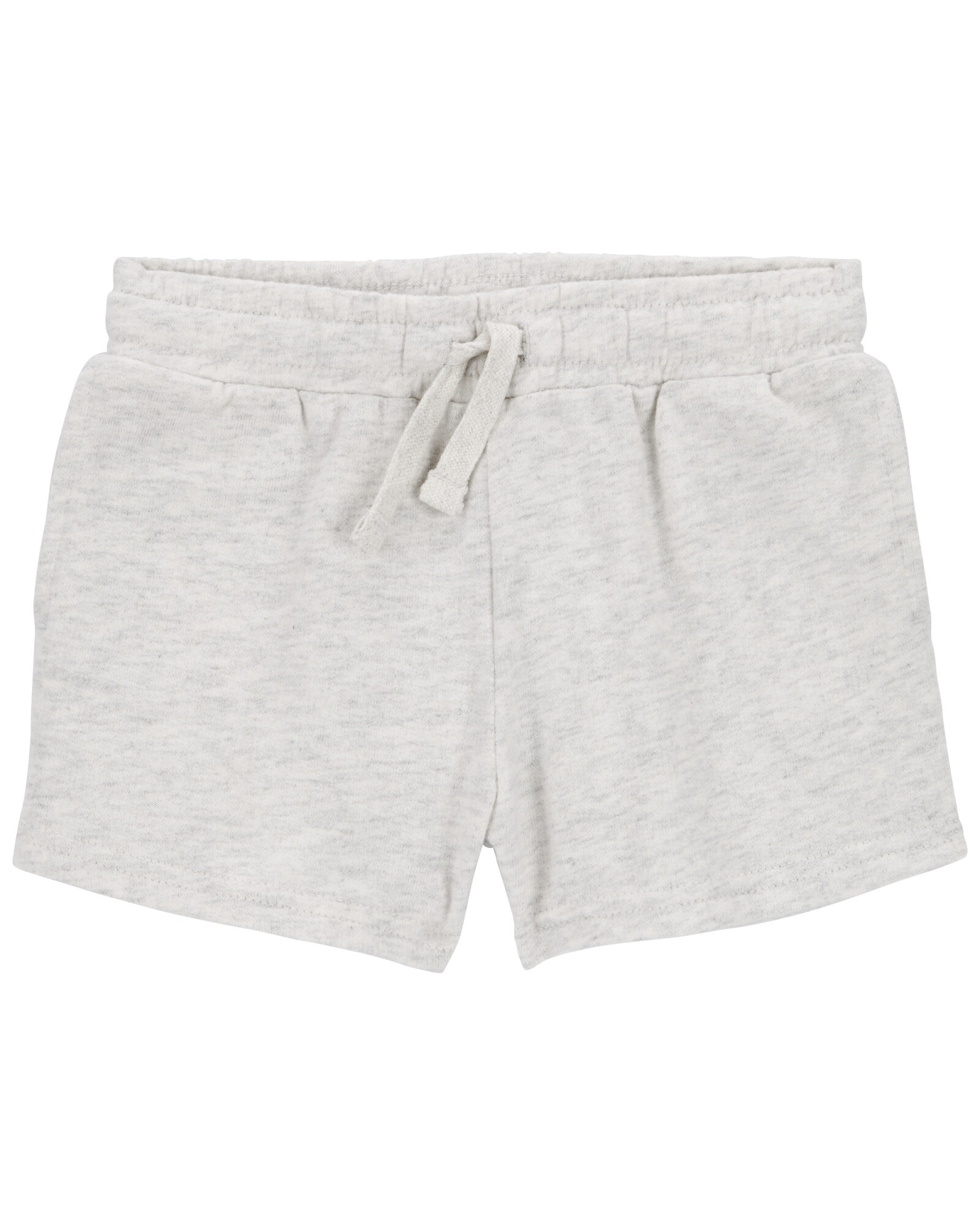 Short de algodón, con cordón, gris Sin color
