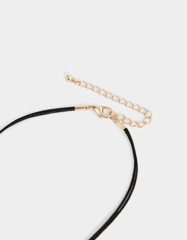 Collares Cortos Con flores Collar Corto Con Flores - Dorado