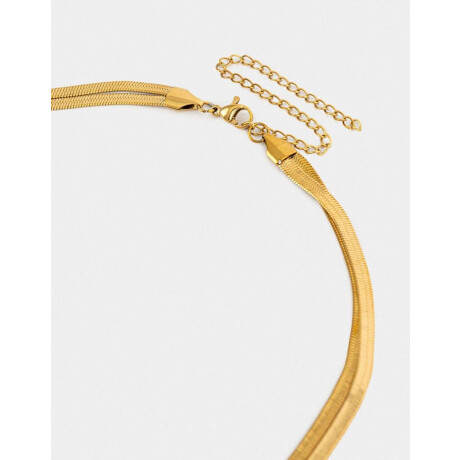 Cadena Choker Corazones Dorado
