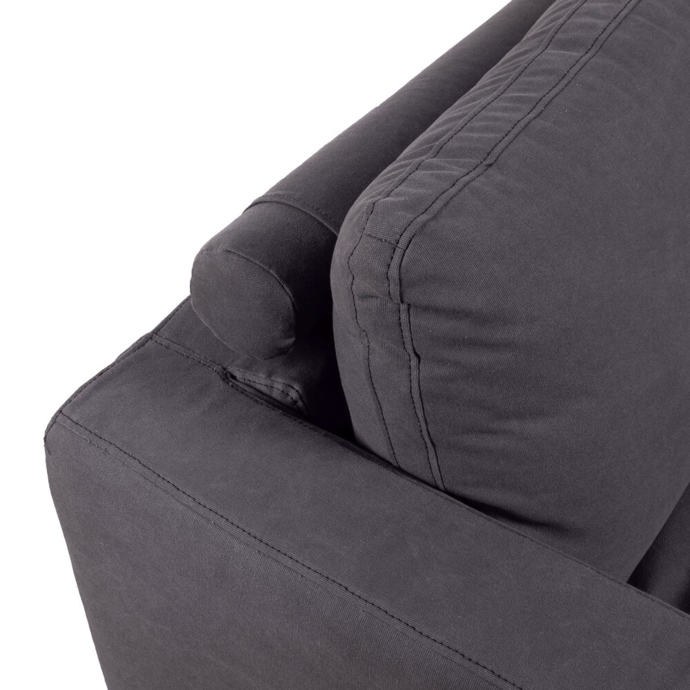 SOFÁ 3 CUERPOS TELA GRIS NUNU GRIS OSC