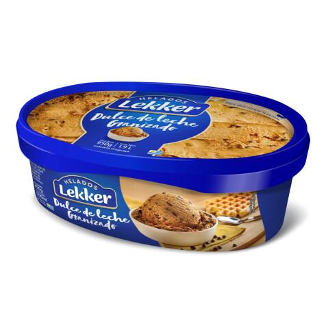 Helado Lekker 900 ml dulce de leche granizado Helado Lekker 900 ml dulce de leche granizado