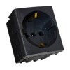 TOMA SCHUKO NEGRO SISTEMA MODULAR - LM TOMA SCHUKO NEGRO SISTEMA MODULAR - LM