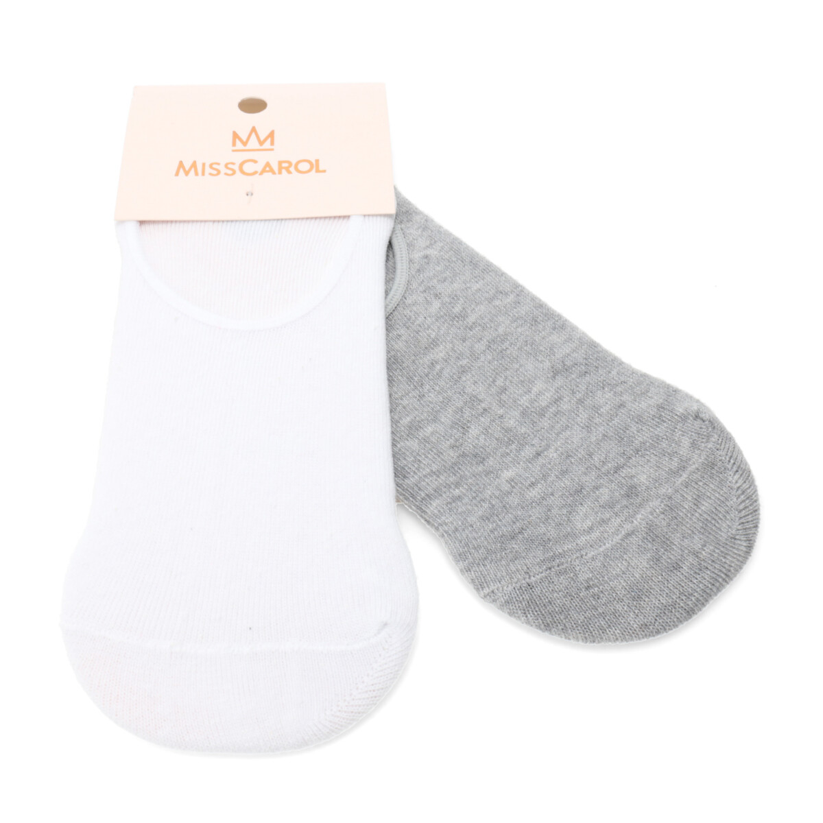 Media pack x2 solid MissCarol - White/Grey 