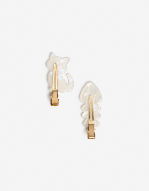 Horquillas Set Fantasia Set De Horquillas Funny - Blanco Nacarado/perlado