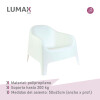 Silla de jardin exterior Fragata Blanco