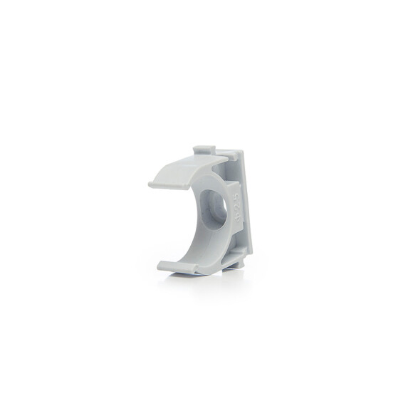 Grampa PVC blanca fija para caños ø20 - 22mm Sica SK3560