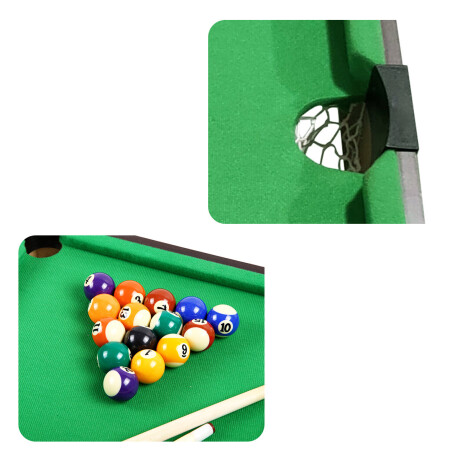 Set Mesa De Pool Billar Infantil + Tacos + Bolas +Acc Png001010