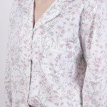 Camisa Mangas Larga y Pantalón Dama Flores Colección 2025 M