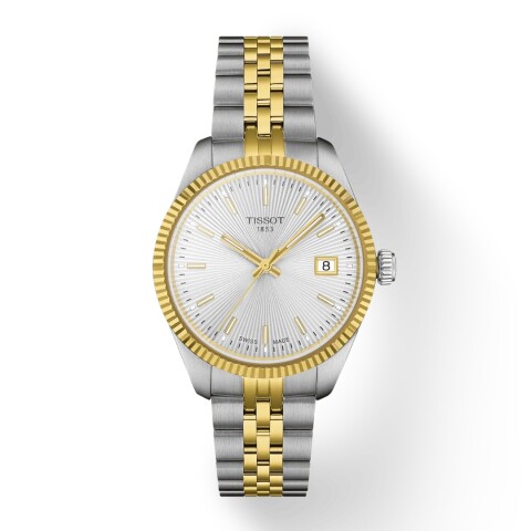 Reloj Tissot Ballade 34mm T1562102203100 para dama con correa de acero Plateado